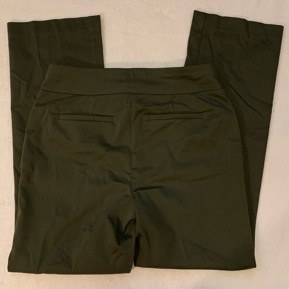 Croft & Barrow Effortless Stretch Pull-On Straight Leg Pants Olive Green NWOT - Picture 2 of 7